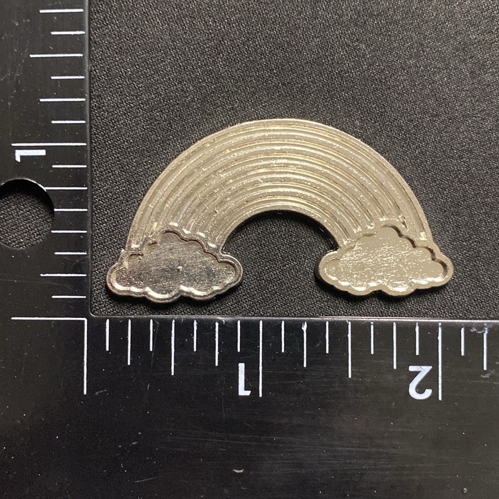 Lisa Frank rainbow vintage pin diy rhinestones blinged out upcycle to necklace - Picture 2 of 6